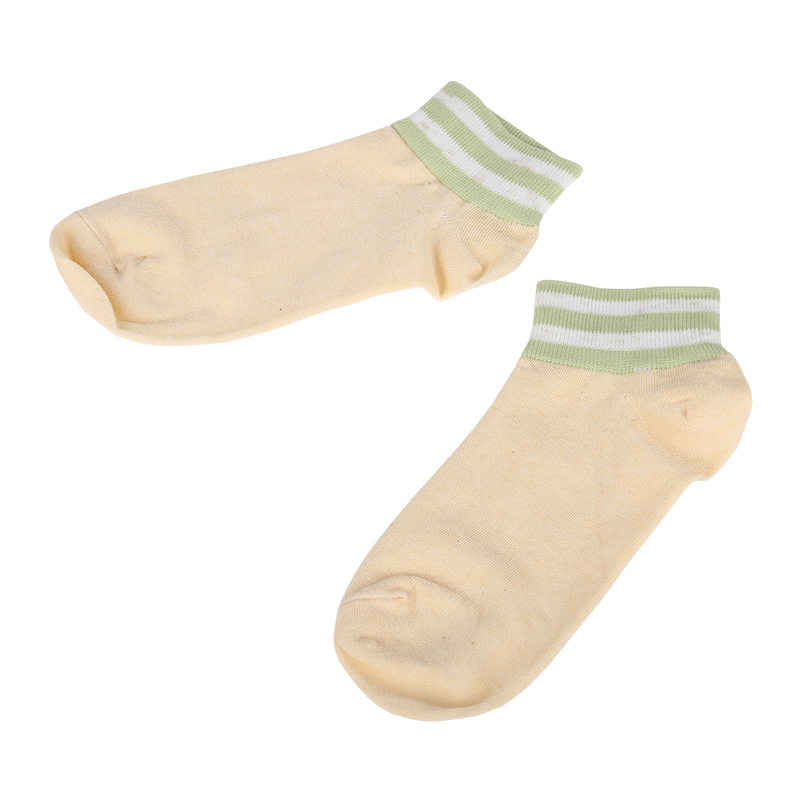 Großhandel oder benutzerdefinierte Herren klassische Tief geschnittene Socken mit gestreiftem Rand