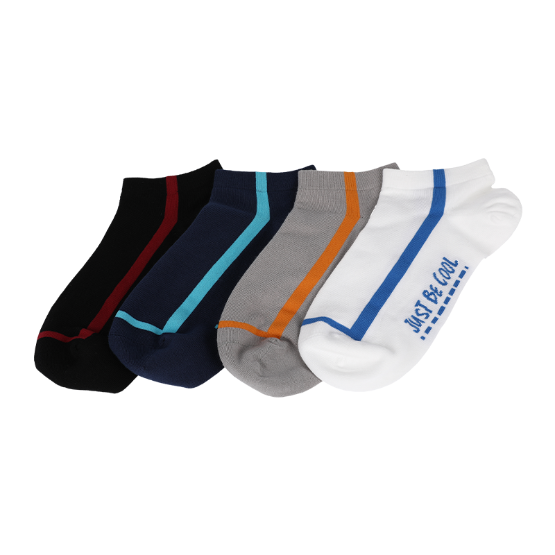 Großhandel oder benutzerdefinierte Herren vertikale Streifen niedrigen Schnitt Socken