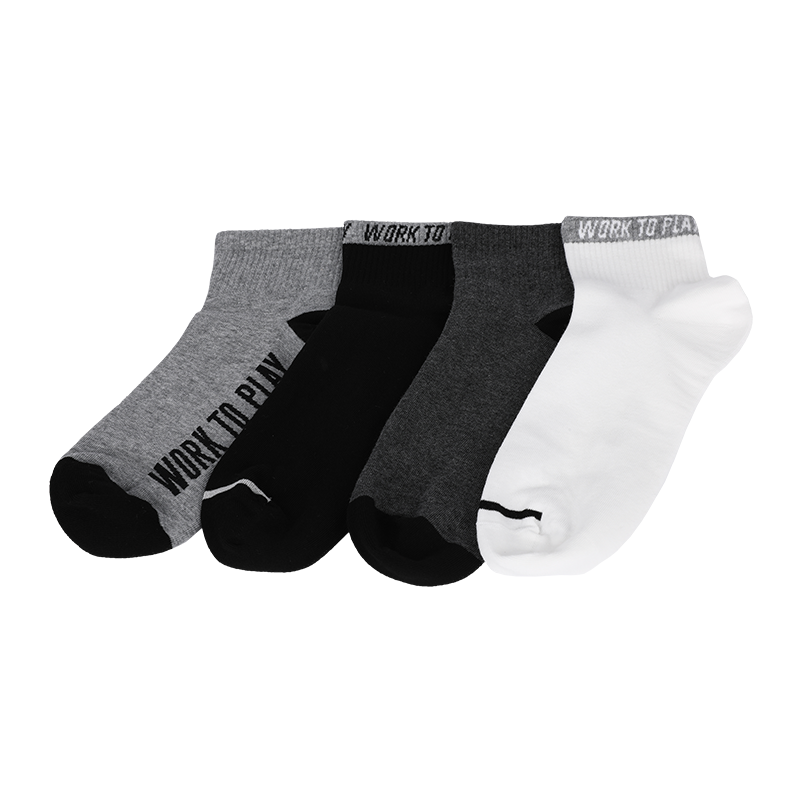 Klassische Socken für Herren mit verstärkter Ferse und Spitze und Stay-up-Technologie, niedrig geschnitten 