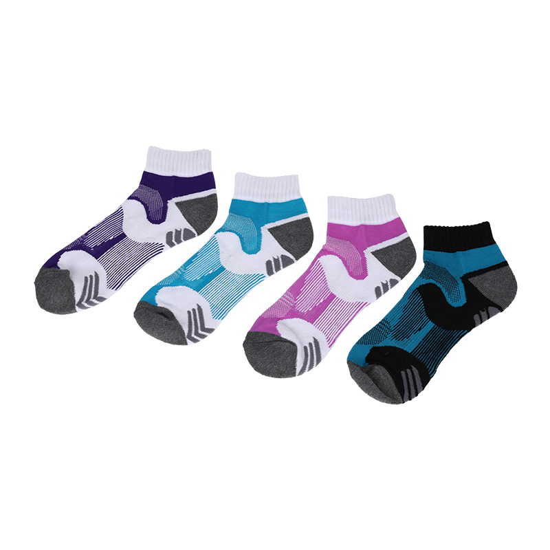 Quck-dry wicking athletic socks sport quarter socks mit atmungsaktivem Netzdesign