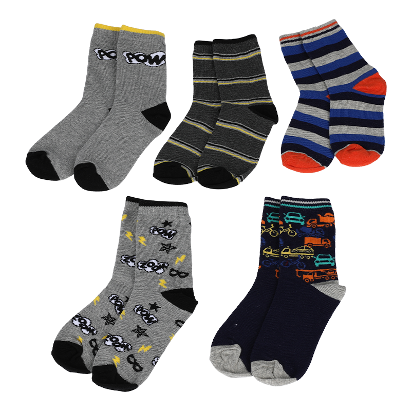Großhandel oder benutzerdefinierte Kinder klassisches Design Socken für Jungen
